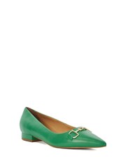 Dune London Green Haydenne DD Snaffle Ballet Pumps - Image 3 of 5