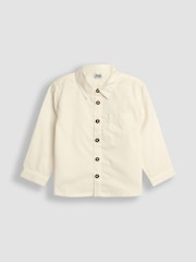 JoJo Maman Bébé Navy Houndstooth Waistcoat Shirt and Trousers Set - Image 2 of 9