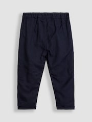 JoJo Maman Bébé Navy Houndstooth Waistcoat Shirt and Trousers Set - Image 7 of 9
