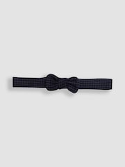 JoJo Maman Bébé Navy Houndstooth Waistcoat Shirt and Trousers Set - Image 8 of 9
