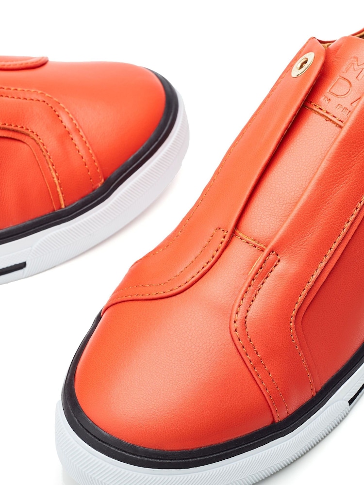 Moda In Pelle Benni Elastic Slip On Foxing Sole Trainers - Image 4 of 4