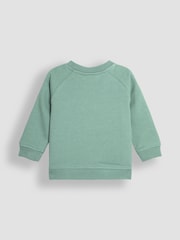 JoJo Maman Bébé Khaki Dinosaur Applique Sweatshirt & Jogger Set - Image 3 of 5