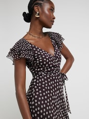 Платье макси в горошек River Island - Изображение 4 из 4