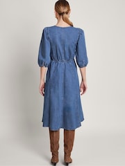 Monsoon Blue Kaia Cornelli Dress - Image 3 of 6
