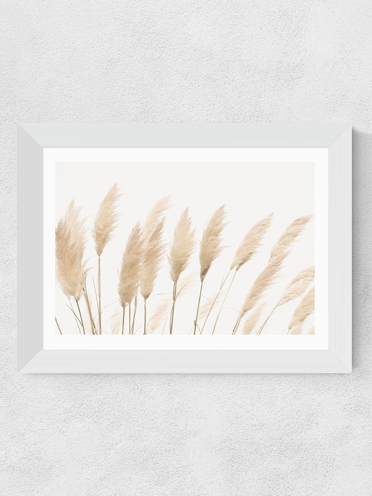 East End Prints White Pampas by Sisi and Seb Framed Art Print - Image 1 of 3