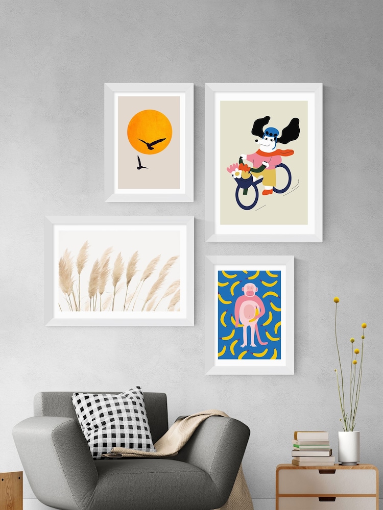 East End Prints White Pampas by Sisi and Seb Framed Art Print - Image 3 of 3