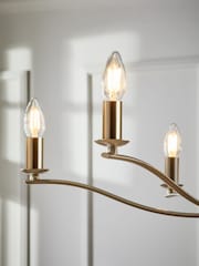 Brushed Chrome Chartwell 6 Light Chandelier Light Fitting - Image 3 of 7