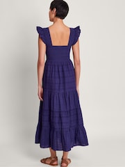 Monsoon Blue Malia Embroidered Dress - Image 2 of 5