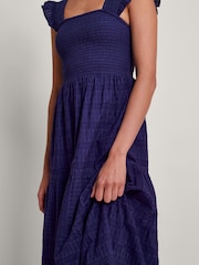 Monsoon Blue Malia Embroidered Dress - Image 3 of 5