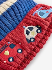 Cobalt Blue Emergency Vehicle Character Pom Hat (3mths-10yrs) - Image 2 of 3