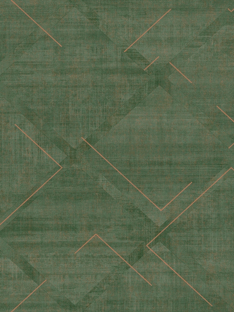 Graham & Brown Emerald Lorenzo Geo 10M Wallpaper - Image 2 of 3