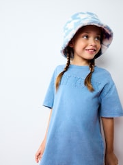 Blue/Ecru Borg Bucket Hat (1-16yrs) - Image 1 of 9