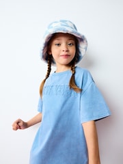 Blue/Ecru Borg Bucket Hat (1-16yrs) - Image 2 of 9