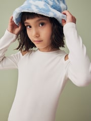 Blue/Ecru Borg Bucket Hat (1-16yrs) - Image 5 of 9