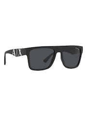 Armani Exchange Ax4113S Rectangle Black Sunglasses - Image 1 of 9