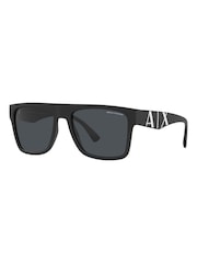 Armani Exchange Ax4113S Rectangle Black Sunglasses - Image 3 of 9