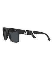 Armani Exchange Ax4113S Rectangle Black Sunglasses - Image 5 of 9