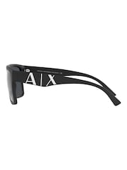 Armani Exchange Ax4113S Rectangle Black Sunglasses - Image 6 of 9