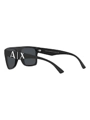 Armani Exchange Ax4113S Rectangle Black Sunglasses - Image 7 of 9