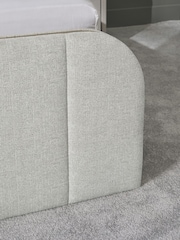 Tweedy Plain Light Grey Mia Upholstered Ottoman Storage Bed Frame - Image 5 of 9