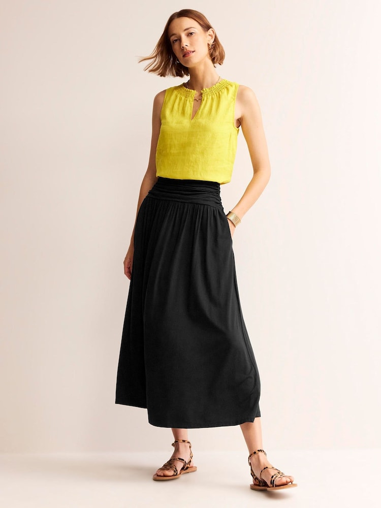 Boden Black Rosaline Jersey Skirt - Image 1 of 5