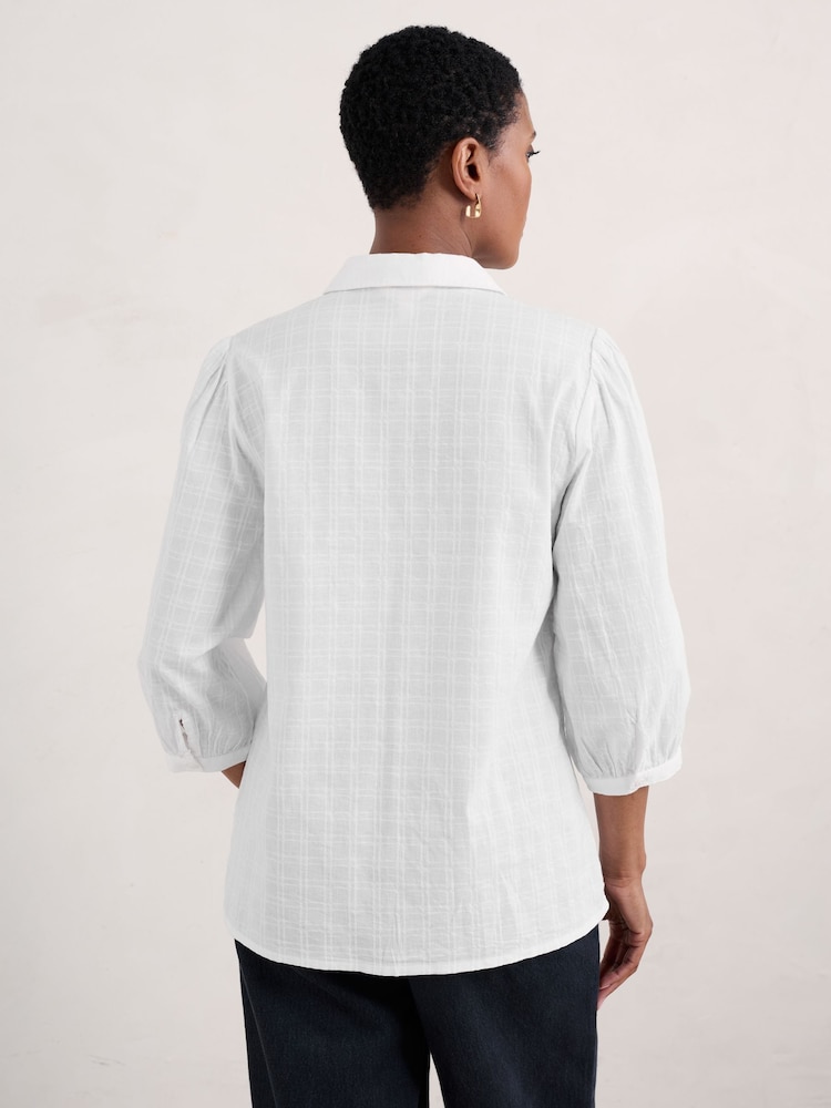 Seasalt Cornwall White Hope Cottage II Blouse - Image 2 of 7 Seasalt Cornwall White Hope Cottage II Blouse - Image 2 of 7