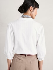 Seasalt Cornwall White Hope Cottage II Blouse - Image 3 of 7