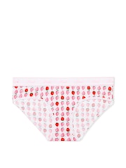 Victoria's Secret PINK Optic White Strawberry Print Cotton Logo Hipster Knickers - Image 3 of 3