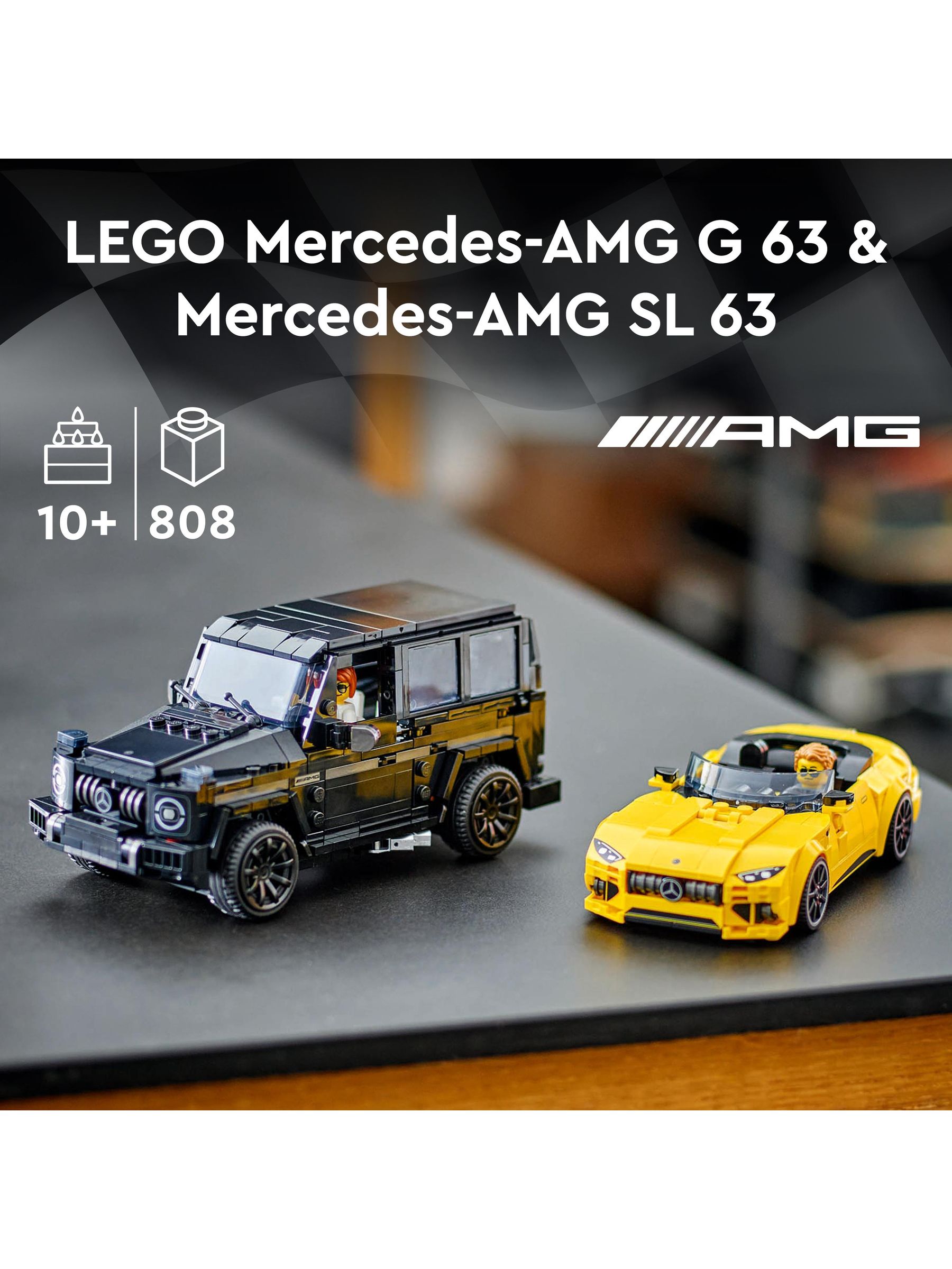 LEGO Speed Champions Mercedes AMG G 63 And Mercedes AMG SL 63 Cars Set
