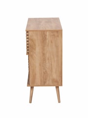 Pacific Natural Larvik Wood 2 Door 2 Shelf Unit - Image 3 of 6