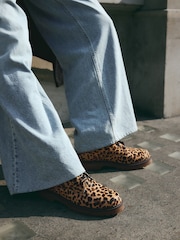 Leopard Extra Wide Fit Forever Comfort® Lace-Up Collared Boots - Image 3 of 7