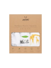 Panda London 3 Pack Origami 100% Bamboo Viscose Muslins - Image 1 of 4
