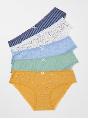 FatFace Mini Multi Knickers 5 Pack - Image 1 of 2