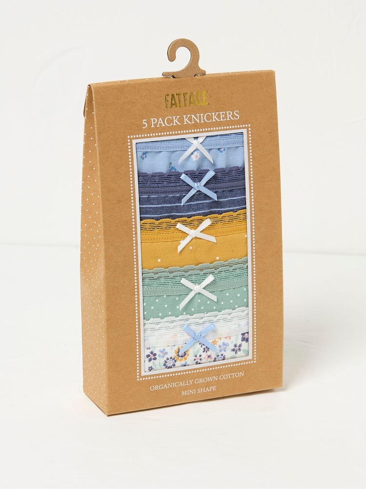 FatFace Mini Multi Knickers 5 Pack - Image 2 of 2