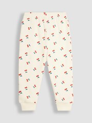 JoJo Maman Bébé Cream Pretty Cherry Pyjamas - Image 5 of 5