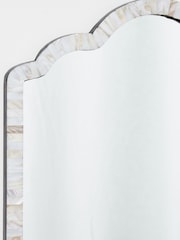 Oliver Bonas Natural Mila Mother of Pearl Full Length Mirror - Image 3 of 4