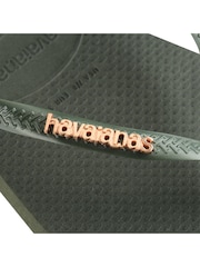 Havaianas Square Logo Metallic Sandals - Image 7 of 8