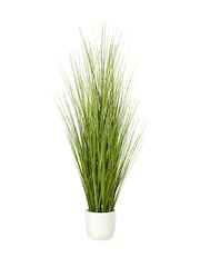 Premier Decorations Ltd Green 75cm Potted Onion Grass Artificial Garden Plant - Image 1 of 1