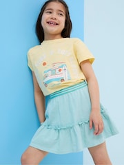 FatFace Judes Yellow Ice Cream T-Shirt - Image 1 of 6