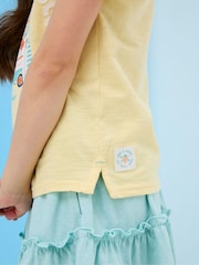 FatFace Judes Yellow Ice Cream T-Shirt - Image 2 of 6