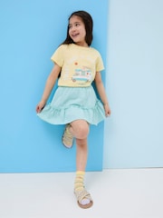 FatFace Judes Yellow Ice Cream T-Shirt - Image 5 of 6