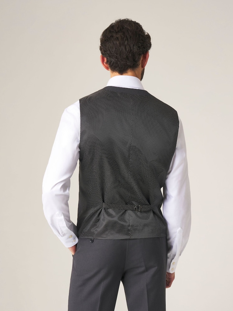 Donkergrijs - Skopes Madrid regular fit gilet - Image 2 of 4