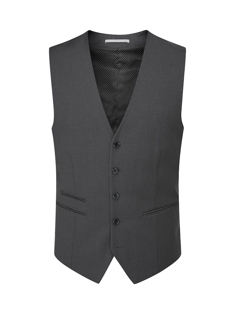 Donkergrijs - Skopes Madrid regular fit gilet - Image 3 of 4