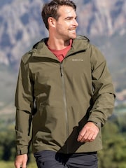 Mountain Warehouse Green Covert Mens Lightweight, Waterproof Outdoor Jacket - Image 1 of 1