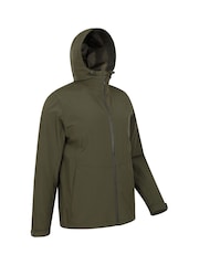 Mountain Warehouse Green Covert Mens Lightweight, Waterproof Outdoor Jacket - Image 2 of 4