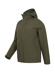 Mountain Warehouse Green Covert Mens Lightweight, Waterproof Outdoor Jacket - Image 3 of 4