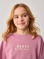 Baker by Ted Baker Back Print Sweat and Wide Leg Joggers Set - Image 5 of 14