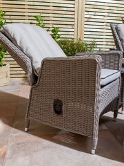 Rowlinson Natural Prestbury Garden Lounger Set - Image 4 of 4