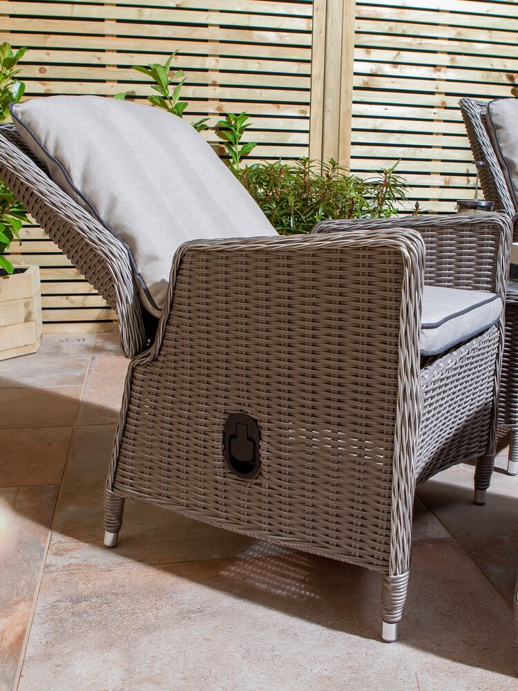 Rowlinson Natural Prestbury Garden Lounger Set - Image 4 of 4