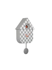 Karlsson Mouse Grey Modern Cuckoo Checker ABS Wall Clock - Image 3 of 4